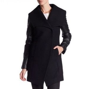 Nordstrom CeCe DL2 Wool Black Peacoat